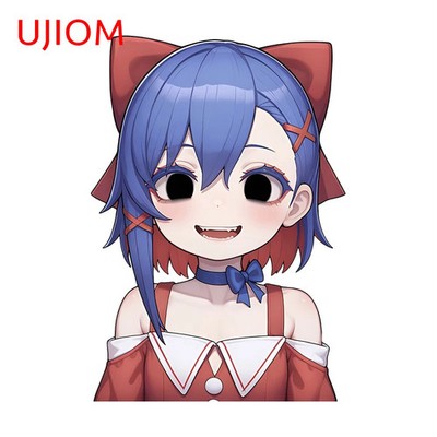 UJIOM Miside Mita Yandere Girl Wall Stickers Amusing Creative Windows Door Decal