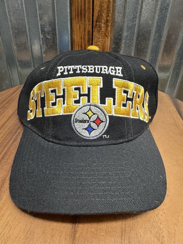 Vintage 90s Pittsburgh Steelers Starter Tri Power Wool Snapback Hat Cap NWOT