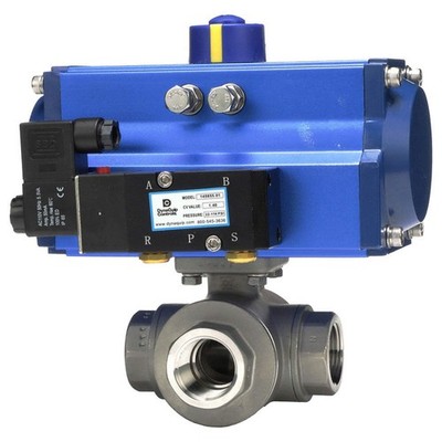 DYNAQUIP CONTROLS PYSA4AJSR07510A Ball Valve,3/4 In NPT,Spring Return 1AWN6