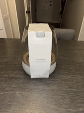 NEW Target Threshold Modern Terrarium Round Glass W/Cement Base Planter Vase