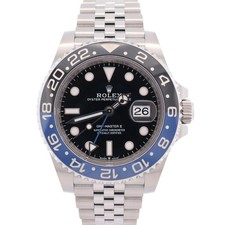Rolex GMT-Master II "Batgirl" 40mm Black Dial Watch Ref: 126710BLNR