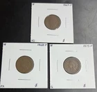 (3) Indian Head Cent 1867, 1868, 1875