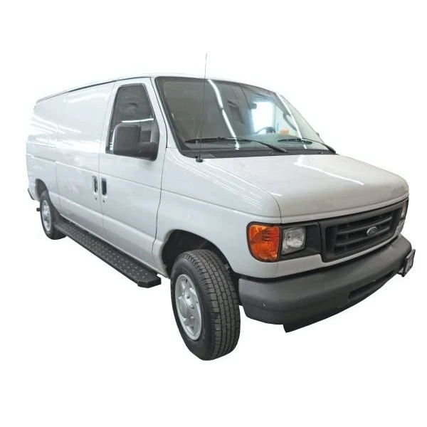 For Ford E-250 2003-2014 SteelCraft 6.5" STX600 Series Black Running Boards - Image 2 of 4