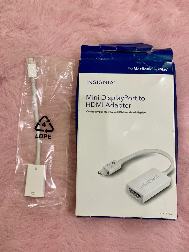 Insignia - Mini DisplayPort-to-HDMI Adapter - White (NEW) for MacBook or iMac - Image 2 of 3