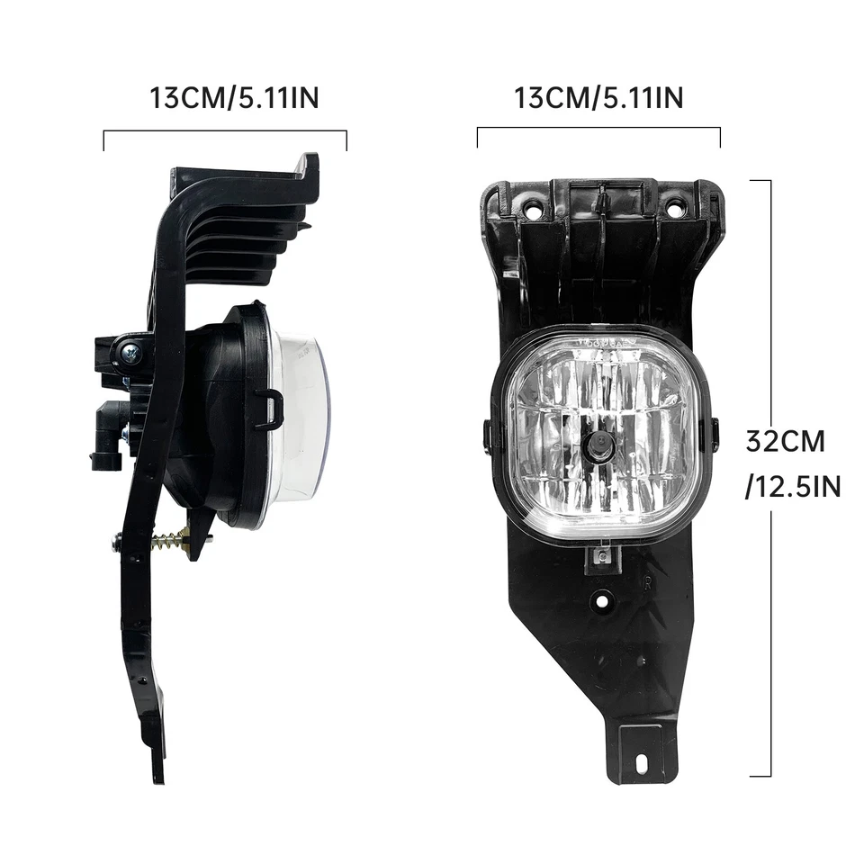 Pair For 2005-2007 Ford F-250 F-350 F-450 F-550 Super Duty Fog Lights Lamps - Image 3 of 4