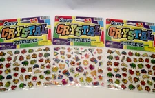 Shiny Crystal Insect Stickers Bug Worm Caterpillar Puffy 3 Pack Jaru Teachers