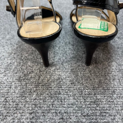 COACH Marla Turnlock Slingback Dress Sandals-Black Patent Womens Size 5B - Picture 6 of 11