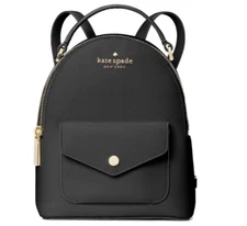 Kate Spade Schuyler Mini Black Saffiano PVC Leather Backpack Bag Purse Bag.