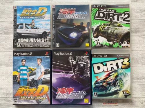 SONY PS 2 3 Initial D & Wangan Midnight & Colin McRae: Dirt 2 3 set from Japan