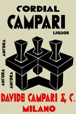 Poster poster poster advertising aperitif Cordial Campari print 40x50 cm.
