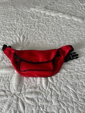 Vintage 1990's Red Black Fanny Pack