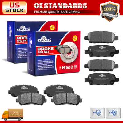 Front Rear Ceramic Brake Pads for Nissan Maxima Rogue Select Juke Sentra