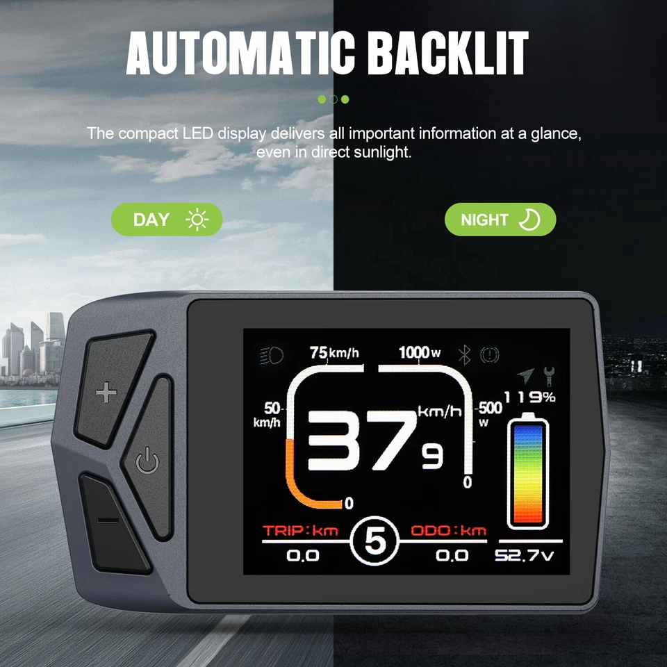 BAFANG UART LCD 500C DZ40 EKD01 DPC18 DM03 Display For Ebike BBS/HD Mid Motor