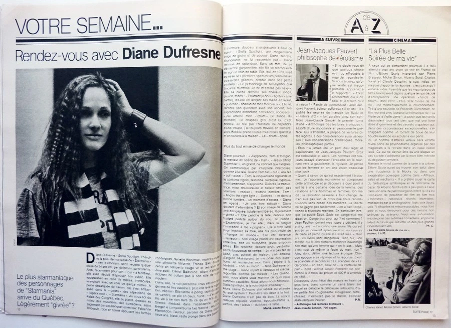 ELLE 04/1979: DIANE DUFRESNE_GRETA GARBO_Femmes Sous Les Lois De L.