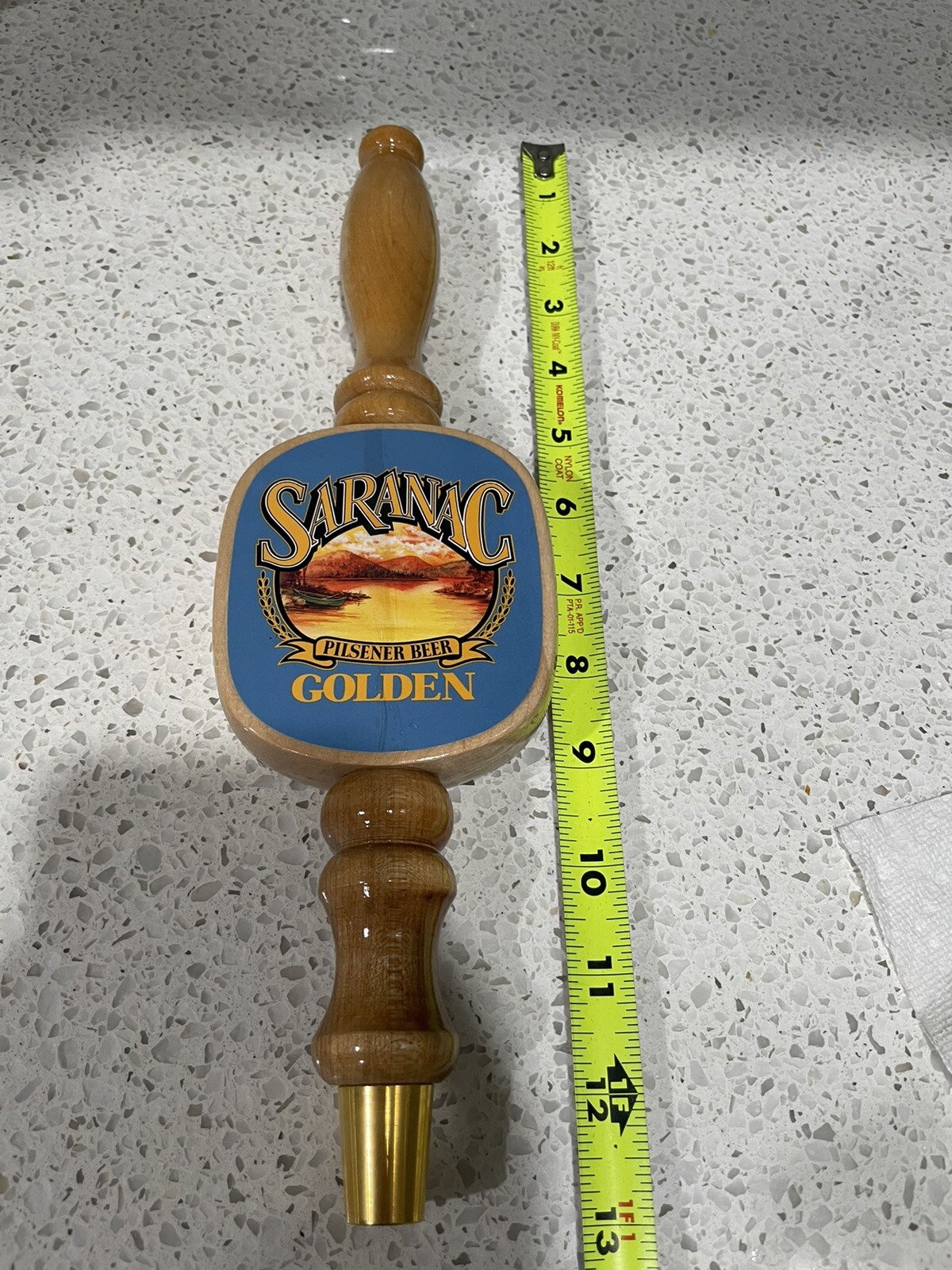 American Saranac Pilsner Brewery Tap Handle Bar Cave Garage Decor Beer