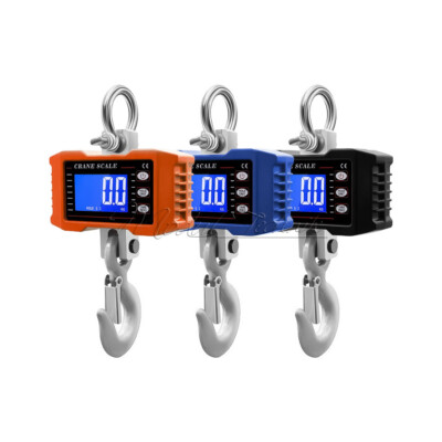 1000KG Portable LCD Digital Hook Hanging Scale Heavy Duty Electronic Crane Scale