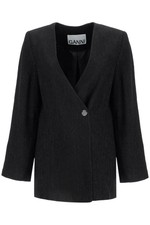 Ganni "boxy Crepe Stretch Blazer