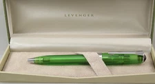 Levenger True Writer Always Greener Transparent Ballpoint Pen - New In Box