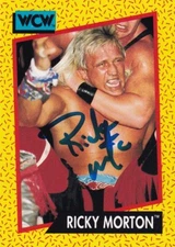 Ricky Morton Signed 1991 WCW Impel Card #102 WWE Autograph Rock n Roll Express
