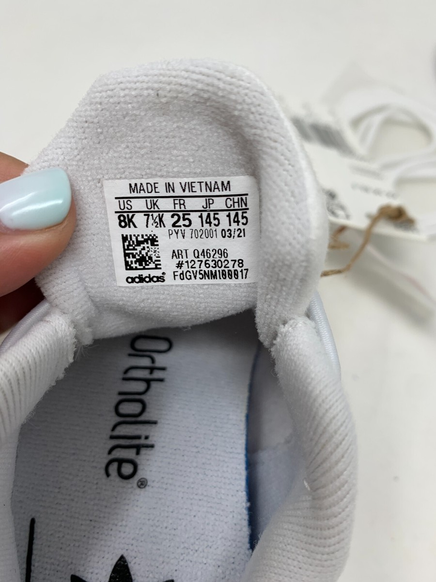 Adidas ZX 1K Boost Youth 8K Athletic Shoe WHITE Girl/Boy Low