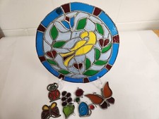 Suncatcher Stained Glass Oval With additional pieces