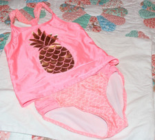 CAT  JACK 2 PIECE SWIMSUIT-ORANGE-SIZE 7-8