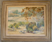 HAZEL MEEHAN, LISTED CALIFORNIA CA IMPRESSIONIST LANDSCAPE PLEIN AIR SIGNED OIL