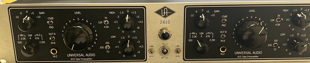 初売り！ Universal Audio 2-610S マイクプリアンプ Universal Audio 2-610 UA Dual Channel Tube Preamplifier Mic