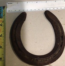 One Used Horse Rusty Rustic Metal Iron Used Horse Shoe Good Luck Charm Horseshoe