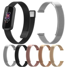 Magnetic Metal Milanese Watch Band Bracelet Strap Replacement For Fitbit Luxe