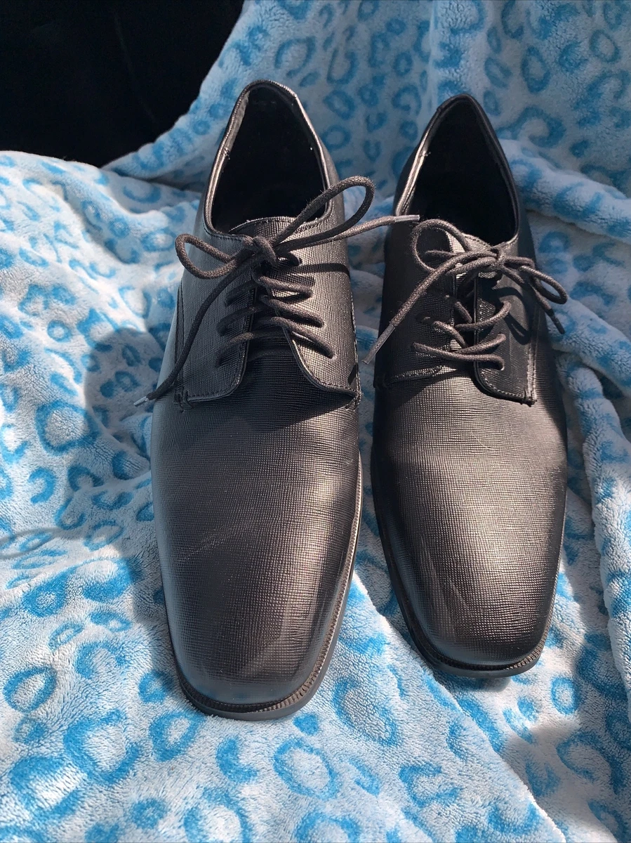 Calvin Klein Men s Gunther Black Lace Up Oxford Shoes Size 9 EUC