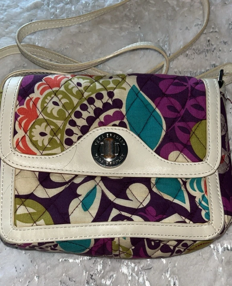 Vera Bradley Cartera Bolsos de Hombro Bandolera Floral Acolchado Multicolor Pequeño Foto 3 de 4