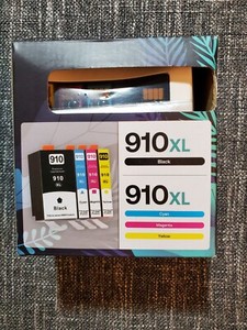 4PCS 910XL Ink Cartridge for HP 910 OfficeJet Pro 8010 8020 8021 8022 8028 8035