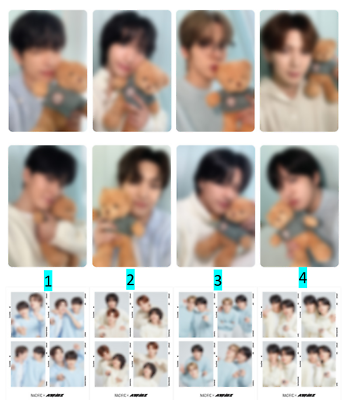 Ateez NACIFIC 10th Happy Memories Teddy Bear Ver. Member Ateez NACIFIC 10th Happy Memories Teddy Bear Ver. Member