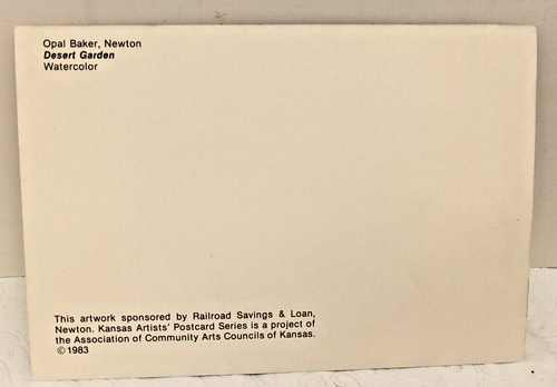 Postal de artistas de Kansas 1983 serie VI (ACAAK) 15 cartas nuevas sin usar - Imagen 8 de 8