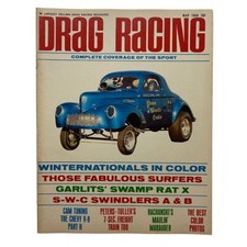 Vtg Drag Racing Magazine May 1966 Agas Supercharged Willys Of Stone No Label Vg