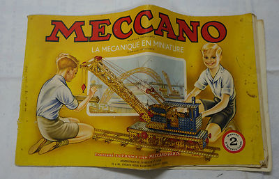 Meccano Nr ° 2 Handbuch Instruction 1954