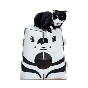 Arbre A Chat Zebre Design Et Recyclable Maison De Repos Pour Chat Kafbo Ebay