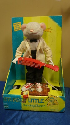 1999 Hasbro Stuart Little Dancing Stuart Dance Talk Guitar