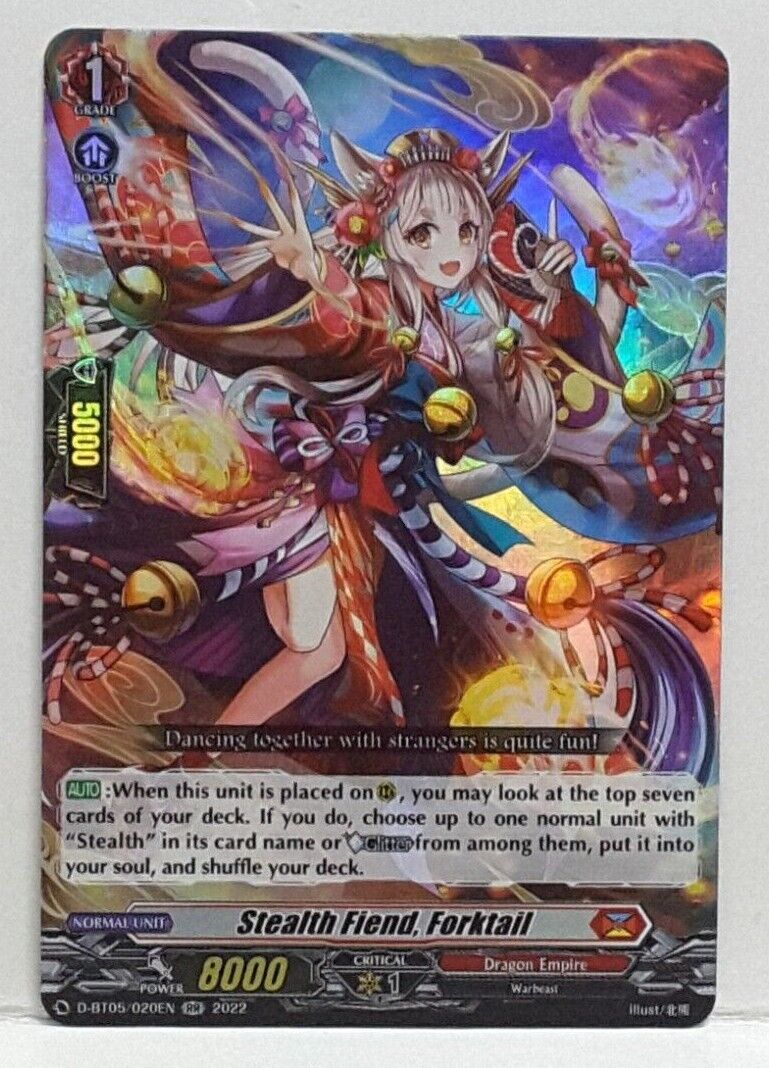Cardfight Vanguard Stealth Fiend, Forktail D-BT05/020EN RR Cardfight Vanguard Stealth Fiend, Forktail D-BT05/020EN RR