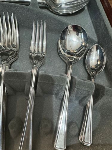 60Pc Guild Silver CLASSIC HARLEY DESIGN Cutlery Canteen Viners England - Picture 7 of 11