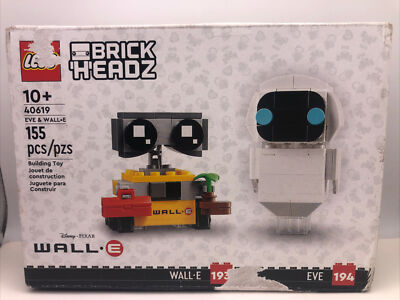 LEGO 40619 BRICKHEADZ  Disney Pixar EVE & WALL-E (155 pcs) BOX DAMAGE