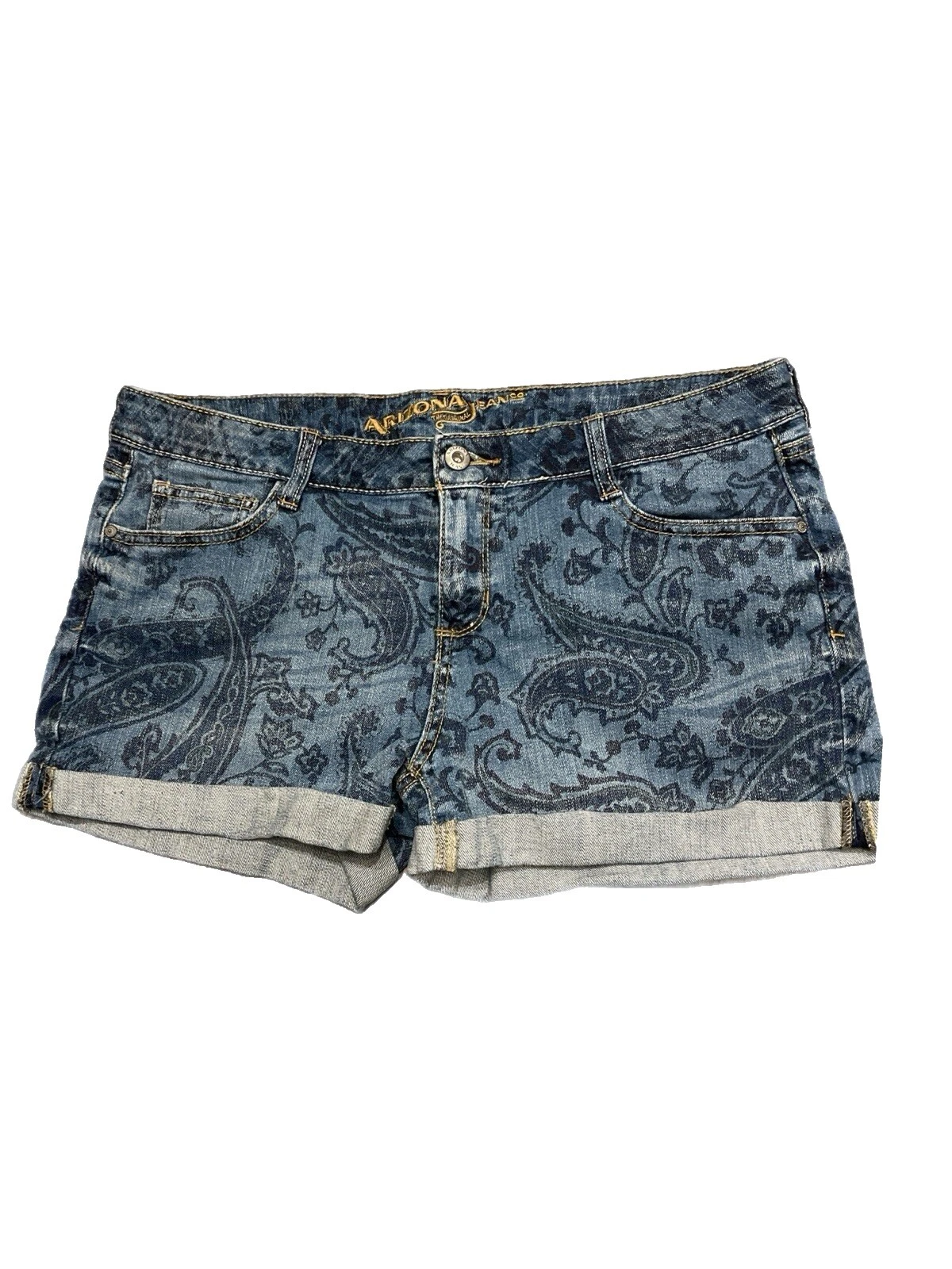 Cotton Paisley Juniors Size Shorts for Women
