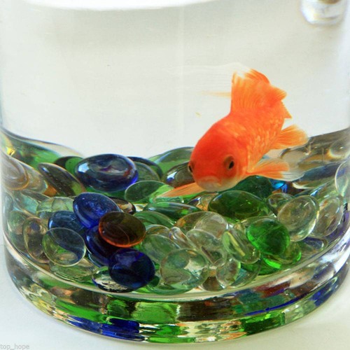 Mixed Color Glass Pebbles Stones Flat Marbles For Vase Fish Tank Aquarium Decor' - Picture 10 of 10