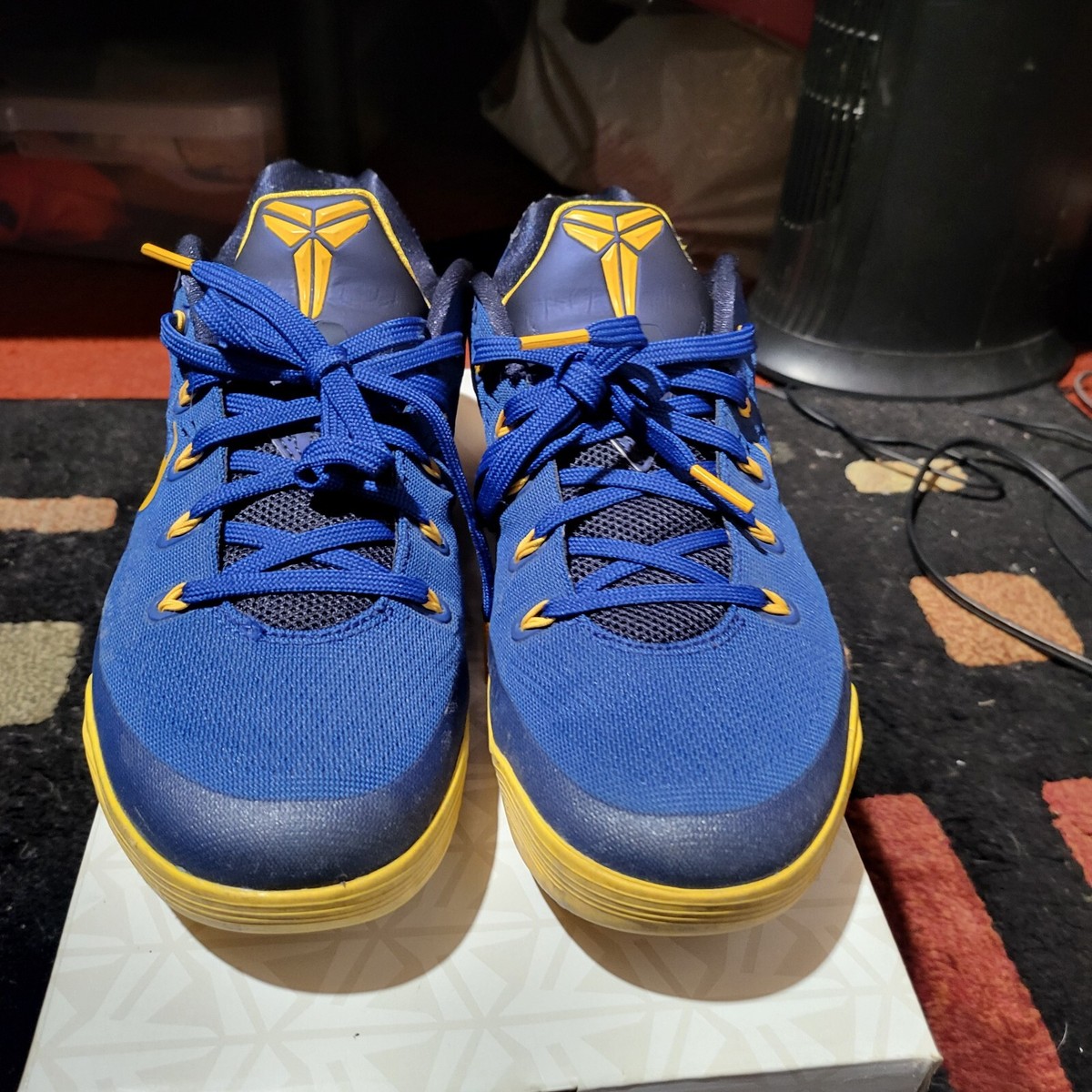 Nike Kobe 9 EM Gym Blue University Gold Mens Size 9 Style