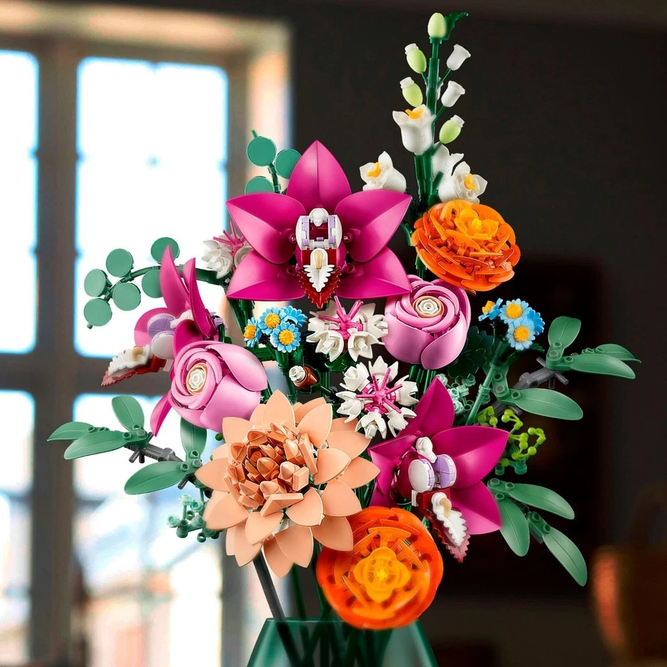 Botanik hübsch rosa Blumenstrauß Floral Dekor 10342 Ziegelsteine Anzeige Geschen - Bild 4 von 4