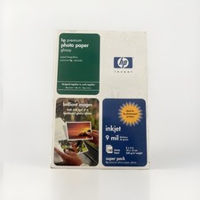 HP Premium Photo Paper Glossy - 9 mil Inkjet 4" x 6" 100 Sheet - Brand New