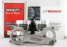 Wiseco Piston & Manley H-Beam Rod Combo B18A/B 82mm 9.5:1 Performance Set