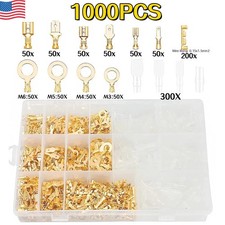 1000Pcs Assortment Spade Male Female Terminals Electrical Wire Crimp Connectors