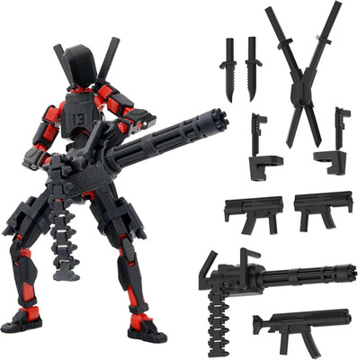Gatling Gun Titan 13 Action Figure Set(Assemble)Robot Action Figure 3DPrinted